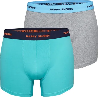 Produktbild von Happy Shorts Herren Retro Pants 2-Pack Solids - Uni 2 - Größe XL