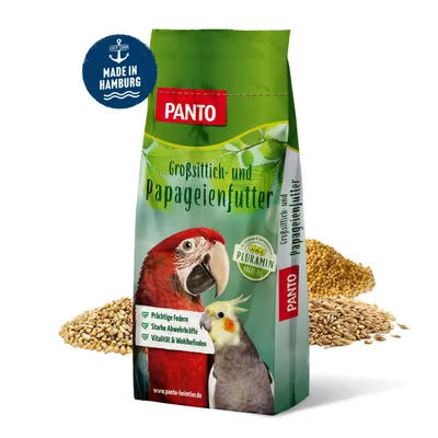 Produktbild von PANTO Großsittichfutter Spezial mit Pluramin® ohne Sonnenblumenkerne 12,5kg - Saatenmischung