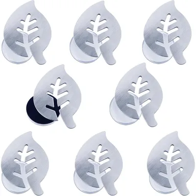 Productafbeelding van Tafelkleedhouders, roestvrij staal, gewichten, voor buiten, gordijnen, 8 stuks, blad