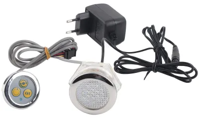 Image de Éclairage subaquatique coloré, 12 V, lampe LED étanche avec contrôleur pour piscine et jacuzzi