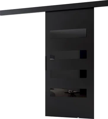 Produktbild von Minio, Schiebetür "CLEAN F", Zimmertür, 76 cm, Schwarze Farbe