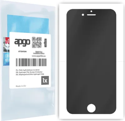 Produktbild von apgo Schutzfolie für Apple iPhone 8 Anti-Spy, Blickschutzfolie, Privacy, Hydrogel Displayschutzfolie, mit Positionierhilfe [Privacy, Matt, Anti-Fingerprint]