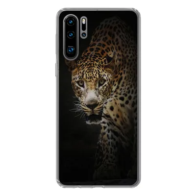 Produktbild von MuchoWow® Handyhülle Schutzhülle Hülle für Huawei P30 Pro Leopard - Wilde Tiere - Licht Silikon Softcase Handy Hülle - Schutzdeckel