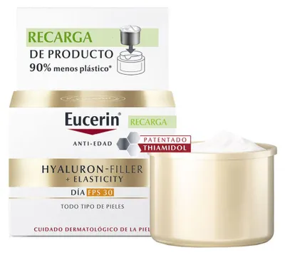 Productafbeelding van Eucerin Hyaluron Filler + Elasticity Dagcrème met SPF 30, navulverpakking, 50 ml