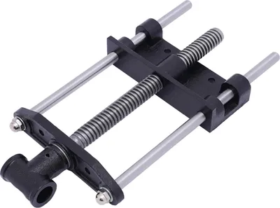 Immagine prodotto di Morsetto a vite - Morsetto parallelo / Morsa - Ghisa pesante - Alta precisione - Per legno e metallo - Nero