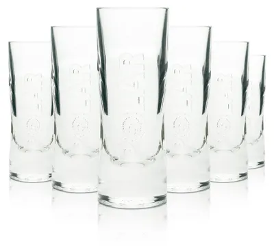 Produktbild von 6x Berentzen Likör Glas Polar relief 2/4cl Rastal