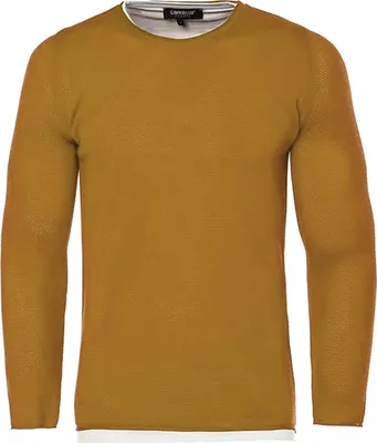 Zdjęcie produktu dla Zupełnie nowy Szykowny sweter z dzianiny CARISMA CRM7479 Camel 2 w 1 look S