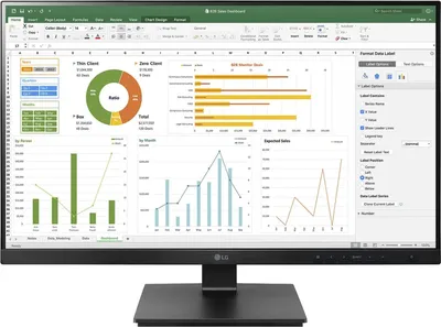 Produktbild von LG 27BN650Y-T, 68,6 cm (27"), 1920 x 1080 Pixel, Full HD, LED, 5 ms, Schwarz