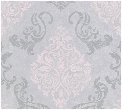 Immagine prodotto di Carta da parati in lana ornamentale Profhome 953726-GU leggermente goffrata grigio argento rosa 5,33 m2