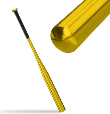 Produktbild von Baseballschläger aus goldenem Aluminium