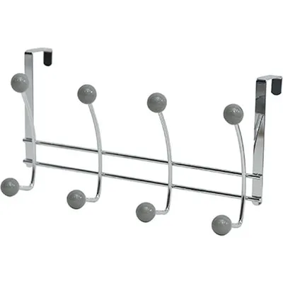 Produktbild von Tendance Türgarderobe grau silber Metall Keramik 12,5x37,8x20 cm