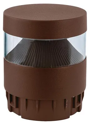 Produktbild von Anpassbare LED-Pollerleuchte GES2361 CCT 3000K/4000K/5000K IP65 in braunem Aluminium mit C4-Behandlung - Gealuce