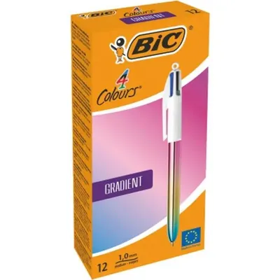 Zdjęcie produktu dla BIC multicolour biros 4Colours Gradient 511034 kolorowe działanie 12szt