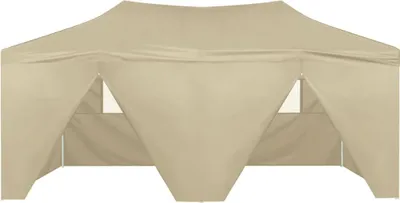 Produktbild von Cloris DesignMöbel Pavillons & Partyzelte - Creme Profi-Partyzelt Faltbar mit 4 Seitenwänden 3×6m Stahl Creme Schlichtes7932800