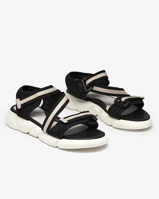 Produktbild von Kindersandalen in Schwarz und Beige mit Klettverschluss Modis - Schuhe, Größe 32