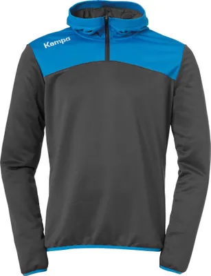Image de Kempa EMOTION 2.0 QUARTER ZIP HOODY, anthra/kempablau