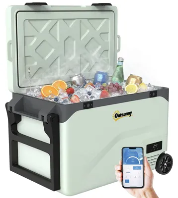 Produktbild von Outsunny 42,5Liter Kompressor Kühlbox Leise elektrisch Mini Kühlschrank bis -20℃