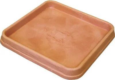 Produktbild von Blumentopf Untersetzer geli Bianca Kunststoff 27x27x4 cm terracotta