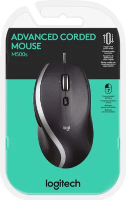 Zdjęcie produktu dla Logitech Corded Mouse M500S myszka Po prawej stronie USB Typu-A Optyczny 4000 DPI