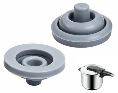 2 Silikon-Dichtungen für Schnellkochtöpfe, Ø 18/22 cm, 2,5–8,5 l