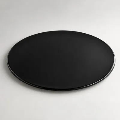 Produktbild von Glasplatte TERRY 100cm schwarz 8mm rund gehärtetes Glas
