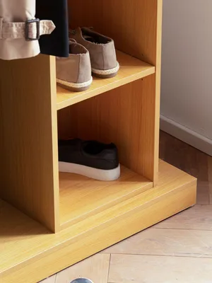 Produktbild von Famanu Kleiderschrankset - Kledingorganizer mit verstellbaren Fächern - Eichen Nachbildung