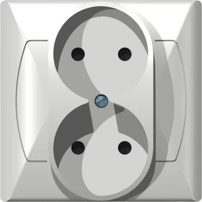 Produktbild von Ospel GP-2A/00, Weiß, IP20, 16 A, 82 mm, 44 mm, 82 mm