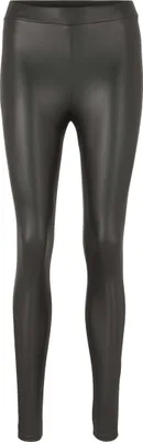 Immagine prodotto di Pantaloni in tessutoPoliuretanorivestito in ecopelle a vita alta leggings | S