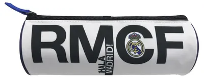 Obrázek produktu pro Pouzdro na psací potřeby Real Madrid, 22 x 12 cm, kulaté pouzdro se zipem