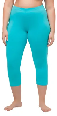 Obrázok produktu pre Ulla Popken dámske capri nohavice, tmavomodrá farba, veľkosť 62+