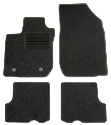 Fußmatten-Set für Dacia Sandero II, 11/2012-12/2016, 4-teilig, Schwarz