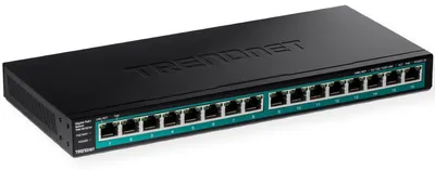 Produktbild von TRENDnet TPE-TG161H 16 Port PoE Switch Gigabit PoE+ Switch 120W
