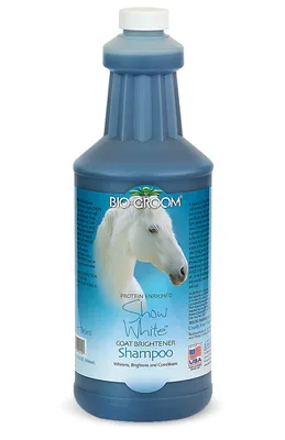 Immagine prodotto di BioGroom Show White Horse Coat Brightening Shampoo, concentrato 1:8, 946 ml (diluito 8514 ml)