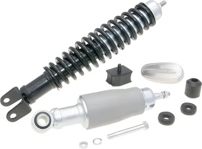 Immagine prodotto di Kit sospensioni / set ammortizzatori nero / grigio per Vespa Primavera, ET3 125, Vespa 50, PK50