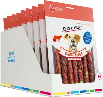 Produktbild von DOKAS - Kaustange mit Entenbrust 9er Pack (9 x 200g)