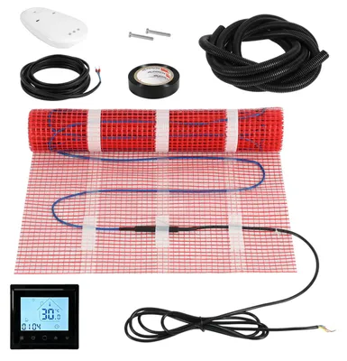 Produktbild von Peviasot Elektrische Fußbodenheizung Heizmatte 2 m² 0,5 × 4 m 150 W/m² mit WLAN-Thermostat