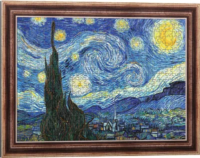 Image de Puzzle TREFL 500 pièces - La Nuit étoilée, Vincent van Gogh 37544