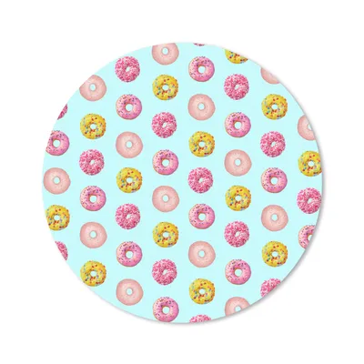 Produktbild von MuchoWow® Mauspad Mousepad Farben - Muster - Donut 50x50 cm - Mousepads - Maus Mat - Pad - Mausunterlage - Vinyl
