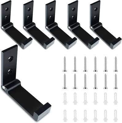 Imagen del producto de Ganchos plegables para pared, 6 unidades, color , para perchas