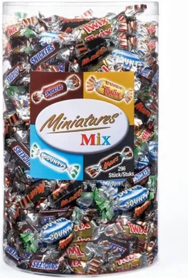 Produktbild von Celebrations - Celebrations Mixed Miniatures, tube van 3 kg (296 stuks)