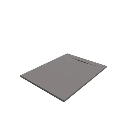 Produktbild von SANYCCES SIENA Rechteckige Duschwanne SanyDur Gel Coat 120 x 90 cm , grau