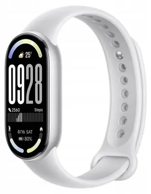 Produktbild von Xiaomi Smart Band 10 Silber-AMOLED 1,72 Zoll, Schritte und Puls, 5 Atm