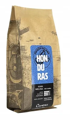 Zdjęcie produktu dla Kawa mielona Caveres HONDURAS 100% Arabica 250 g ŚWIEŻO PALONA rzemieślnicza palarnia kawy premium