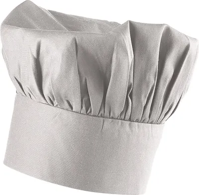 Produktbild von Bistrokochmütze Fb. silber grau : 65% Polyester 35%Baumwolle 220 g/m² : silbergrau