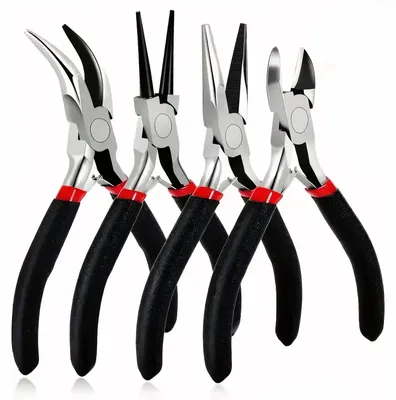Obrázek produktu pro Kleště na bižuterii, precizní hroty, ergonomický design, 4 kusy