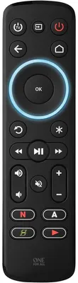 Produktbild von One For All Streaming Universalfernbedienung, für TV und Streaming-Boxen, Schwarz