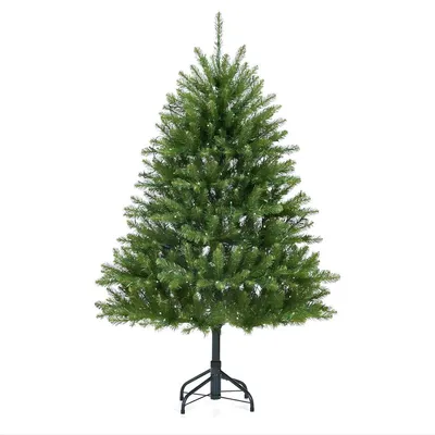Produktbild von Kunstkerstboom 180 cm mit LED-Beleuchtung - Dichte PVC-Tannenbaum Weihnachtsbaum mit Metallständer - Grün