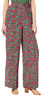 Produktbild von Damenhose Naf Naf Sicilia mit hohem Bund, Blumenmuster, locker S