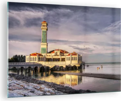 Produktbild von Bilder auf glas - Architektur asien gebäude kultur - 70x50cm - Glasbilder - Wandbilder - Kunstdruck - zum Aufhängen bereit - Wanddekoration aus Glas - Glas Bilder - Wandbild auf Glas - GAA70x50-2119