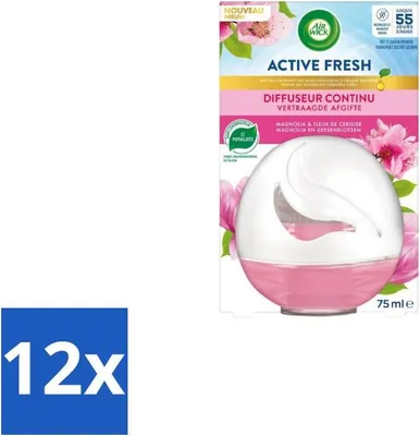 Imagen del producto de Air Wick – Ambientador – Deco Sphere, aroma a magnolia y flor de cerezo – 75 ml – Paquete ahorro – 12 unidades